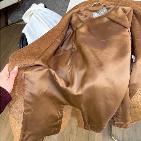 Max Mara Alpaca Camel Teddy Swing Coat 2 4 XS S - Picture 7 of 10